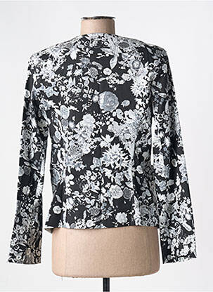 Jachete casual guler rotund negru PARISIENNE femeie
