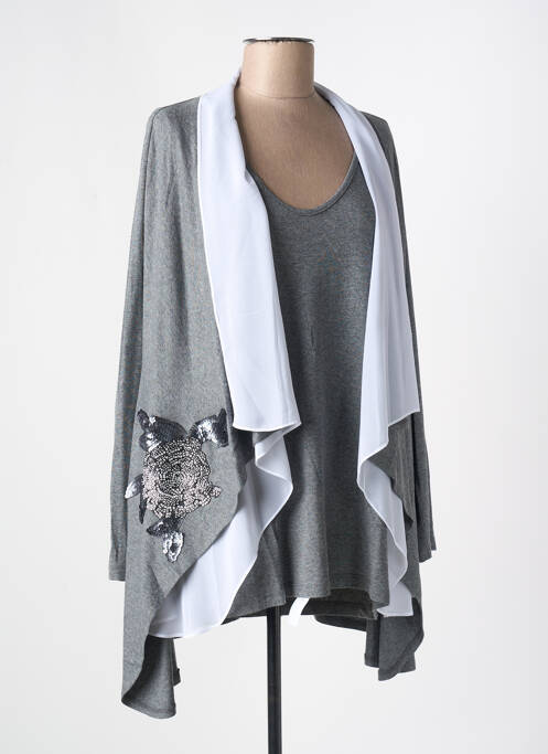 Twin-set gri ALAIN MURATI femeie