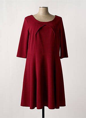 Rochie midi mâneci 3/4 mâneci 3/4 roșu LYANNE femeie