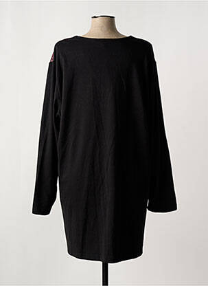 Rochie midi imprimeu fantezie mâneci lungi negru LADY BELLE femeie