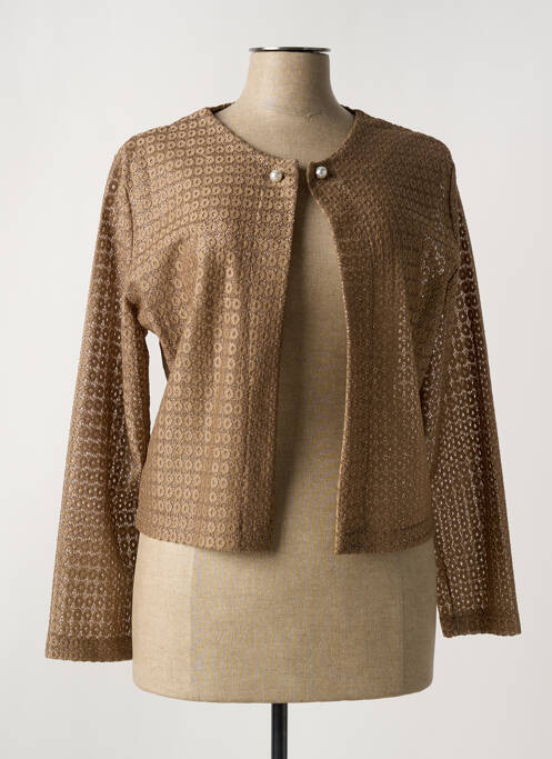 Vestă cu mâneci lungi maro VETISTYLE femeie