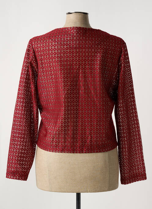 Vestă cu mâneci lungi roșu VETISTYLE femeie