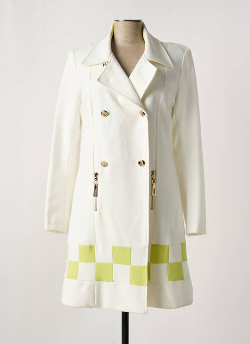 Palton lung alb NANA BAILA femeie