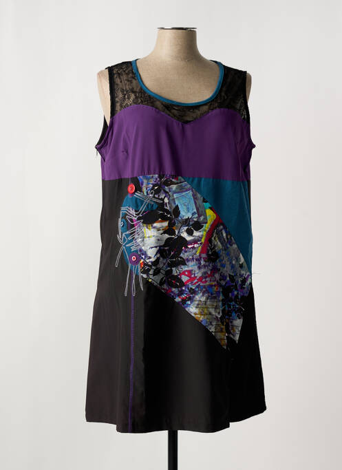 Tunică fără mâneci negru L33 femeie