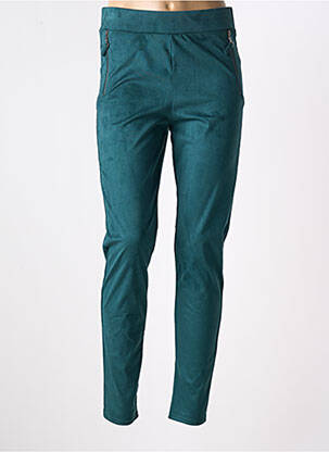 Jegging țesătură suedină mărime normală verde MONACO COLLECTION femeie