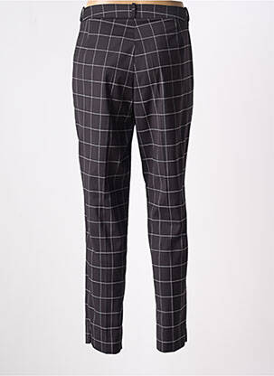 Pantalon slim talie înaltă talie înaltă negru HIPPOCAMPE femeie