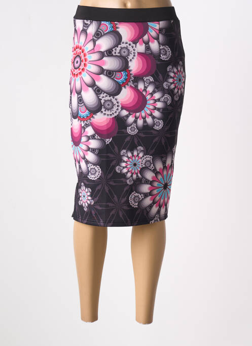 Fustă midi negru 101 IDEES femeie