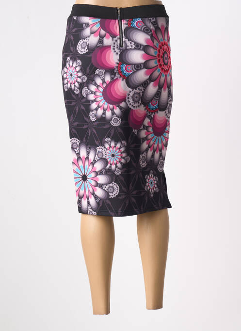 Fustă midi negru 101 IDEES femeie