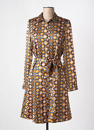 Rochie midi maro LA PETITE ETOILE femeie