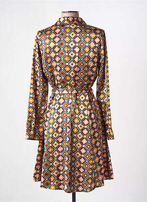 Rochie midi mâneci lungi mâneci lungi maro LA PETITE ETOILE femeie