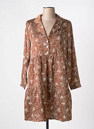 Rochie scurtă maro LA PETITE ETOILE femeie