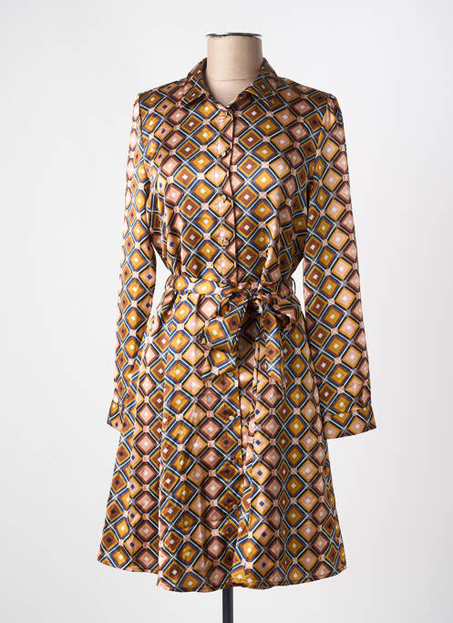 Rochie midi maro LA PETITE ETOILE femeie