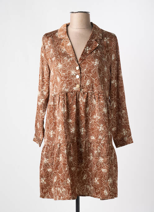 Rochie scurtă maro LA PETITE ETOILE femeie