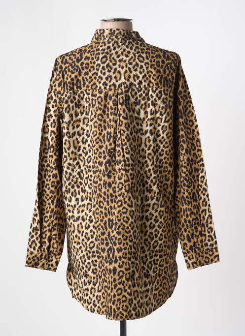 Tunică mâneci lungi maro PIECES femeie