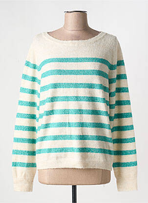 Pulover elasticitate mâneci lungi verde ICHI femeie