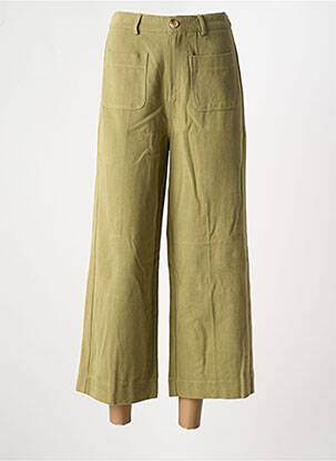 Blugi cu croială largă verde GRACE & MILA femeie