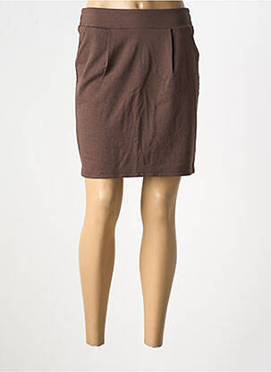 Fustă scurtă maro ICHI femeie