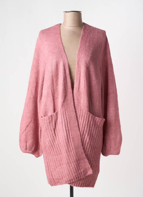 Vestă cu mâneci lungi roz ICHI femeie