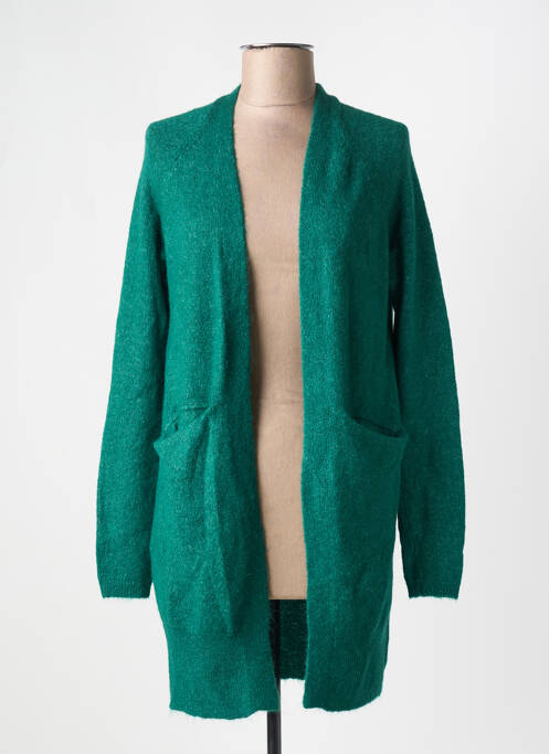 Vestă cu mâneci lungi verde ICHI femeie