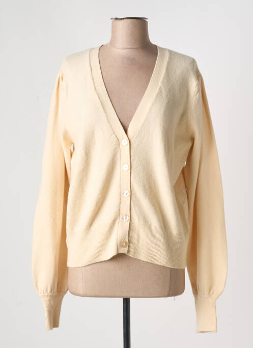 Vestă cu mâneci lungi bej ICHI femeie