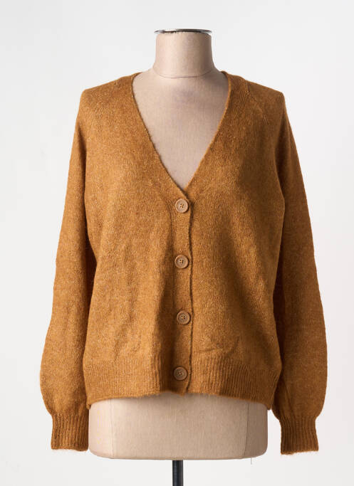 Vestă cu mâneci lungi maro ICHI femeie