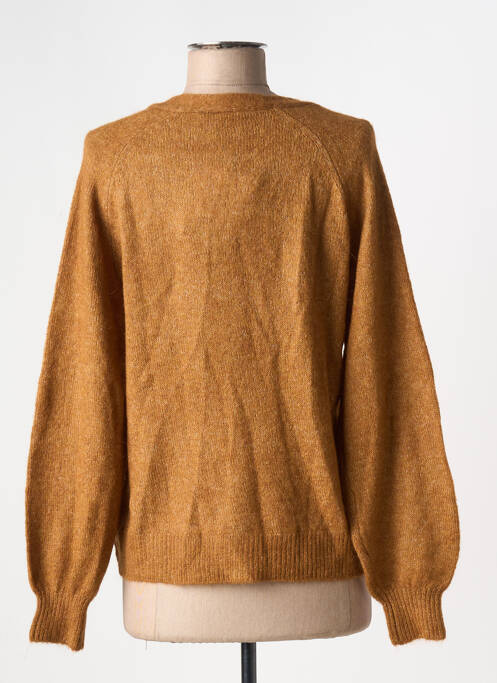 Vestă cu mâneci lungi maro ICHI femeie