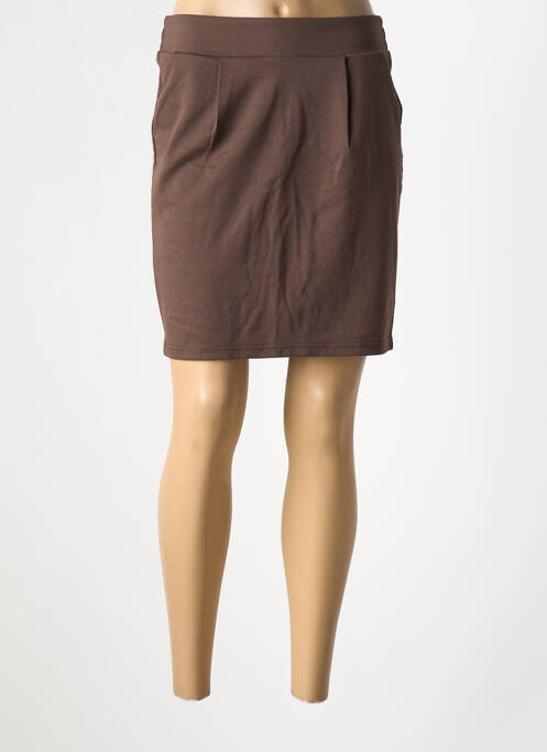 Fustă scurtă maro ICHI femeie