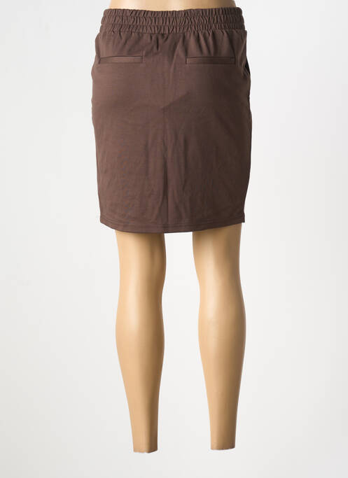 Fustă scurtă maro ICHI femeie