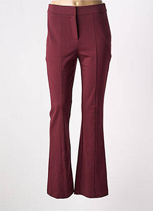 Pantalon evazat elasticitate talie înaltă roșu ICHI femeie