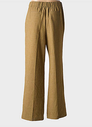 Pantalon evazat talie elastică talie înaltă verde GRACE & MILA femeie