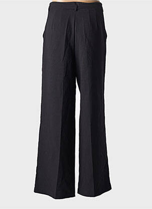 Pantalon evazat talie cu cleme talie înaltă negru STUDIO PARISIEN femeie