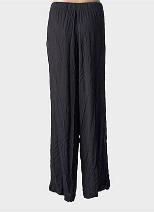 Pantalon larg țesătură crep mărime normală negru ICHI femeie