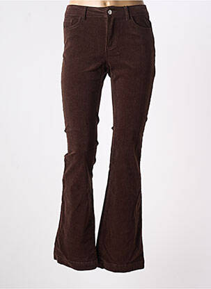 Pantalon evazat elasticitate talie înaltă maro VERO MODA femeie