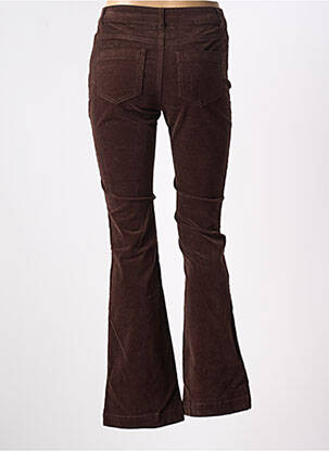 Pantalon evazat elasticitate talie înaltă maro VERO MODA femeie