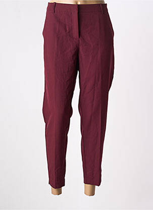 Pantalon 7/8 talie cu cleme mărime normală roșu ICHI femeie