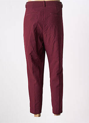 Pantalon 7/8 talie cu cleme mărime normală roșu ICHI femeie