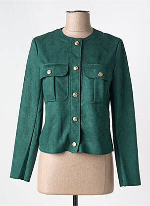 Jachete casual guler rotund verde MOLLY BRACKEN femme