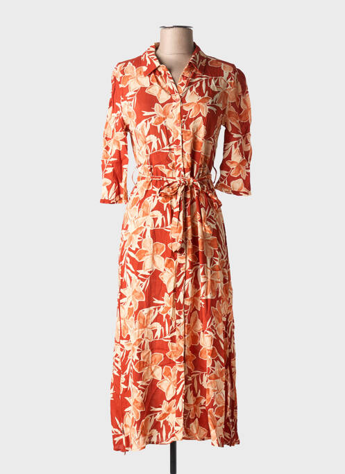 Rochie lungă maro GRACE & MILA femeie