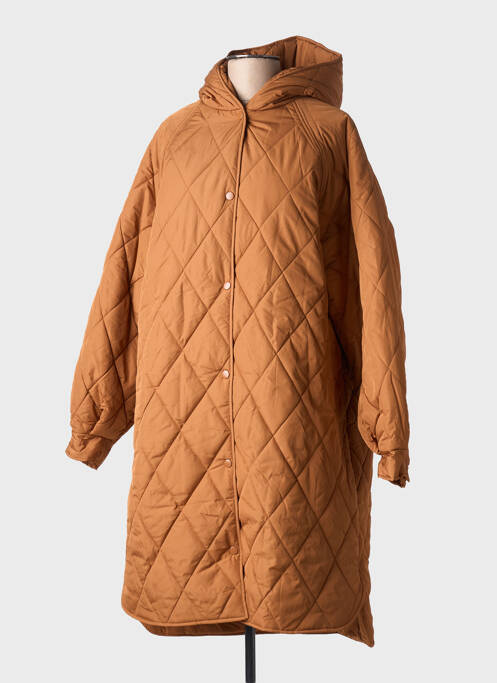 Geacă matlasată maro ICHI femeie