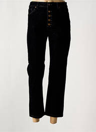 Pantalon 7/8 elasticitate mărime normală negru MAYJUNE femme