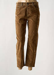 Pantalon 7/8 elasticitate mărime normală maro MAYJUNE femme