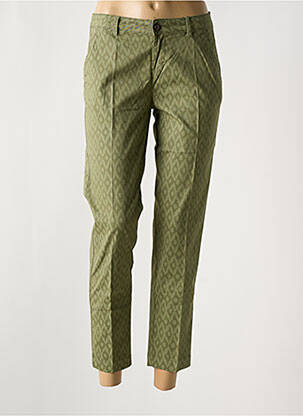 Pantalon 7/8 elasticitate mărime normală verde MAYJUNE femeie