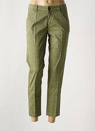 Pantalon 7/8 elasticitate mărime normală verde MAYJUNE femme