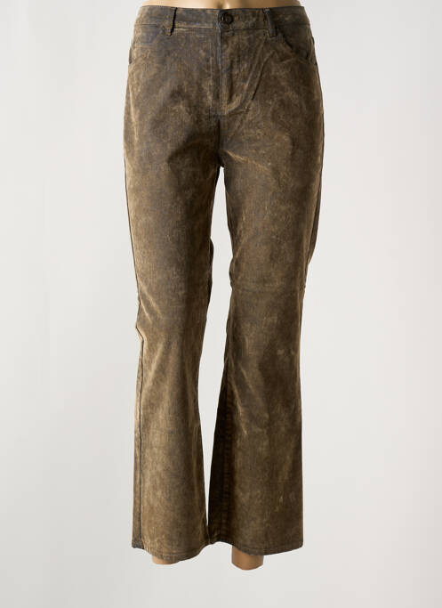 Pantalon drept maro MAYJUNE femeie