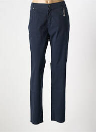 Pantalon slim talie elastică mărime normală albastru ANNA MONTANA femme