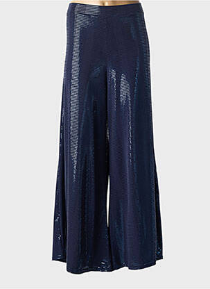 Pantalon larg croială fluidă mărime normală albastru JORGIE PARIS femeie