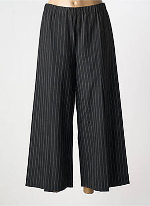 Pantalon 7/8 țesătură poplin mărime normală negru K-DESIGN femeie