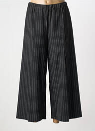 Pantalon 7/8 țesătură poplin mărime normală negru K-DESIGN femeie