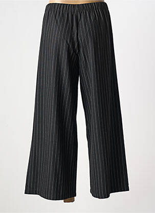 Pantalon 7/8 țesătură poplin mărime normală negru K-DESIGN femeie