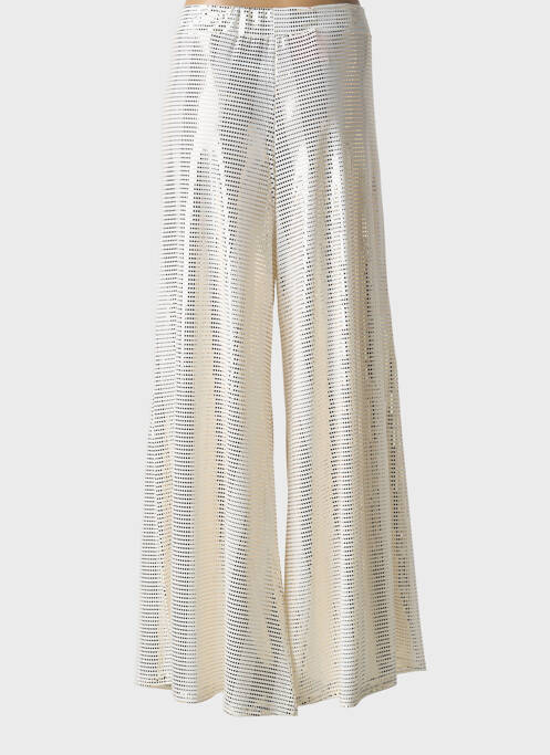 Pantalon larg bej JORGIE PARIS femeie